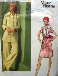 2717 C DIOR SHAPE INSET  DRESS,TUNIC,WIDE PANTS 70 PATTERN 8, 10